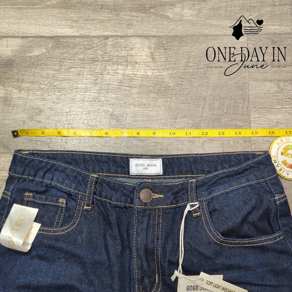 Gogo Jeans Juniors High Rise Wide Leg Jeans Size 9 - Picture 3 of 6